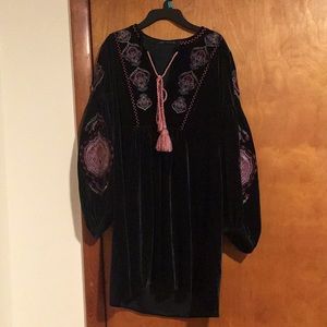 Zara Velvet Green Dress